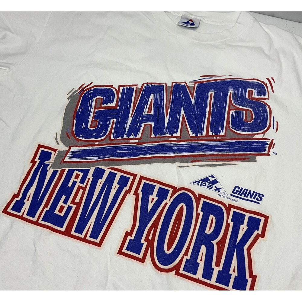 Vintage New York Giants Mens XL T-Shirt 1993 Apex One NFL Football‎ Graphic 1213